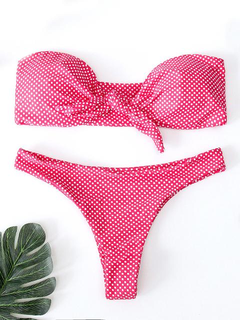 Bikini Con Nodo A Pois