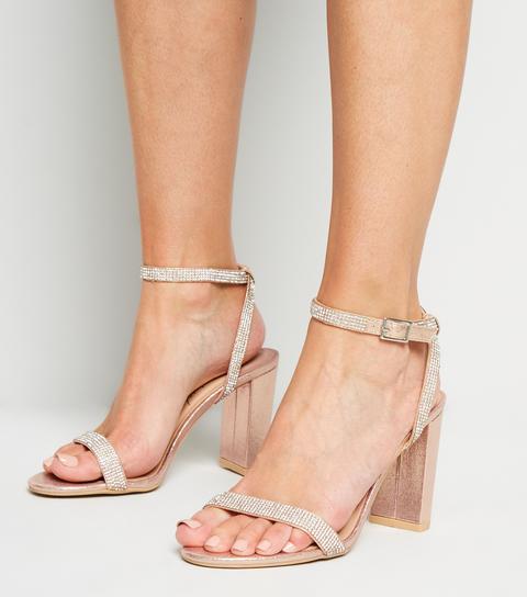 Rose gold 2025 shimmer heels