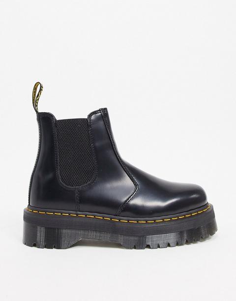 Botas Chelsea Con Plataforma En Negro 2976 Quad De Dr Martens