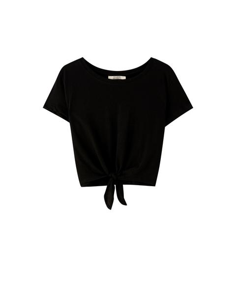 Camiseta Básica Cropped Nudo