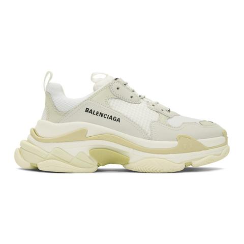 Balenciaga White Triple S Sneakers