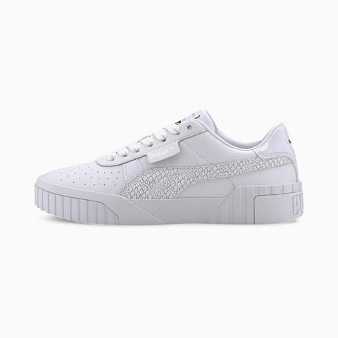 Chaussure Basket Cali Snake Pour Femme, Blanc/argent, Taille 36, Chaussures