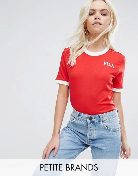 Fila Petite Logo T-shirt With Contrast Detail