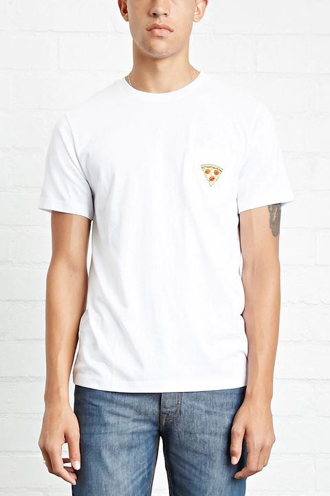 Embroidered Pizza Tee