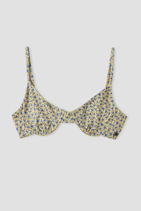 Top Bikini Aro Estampado Flores