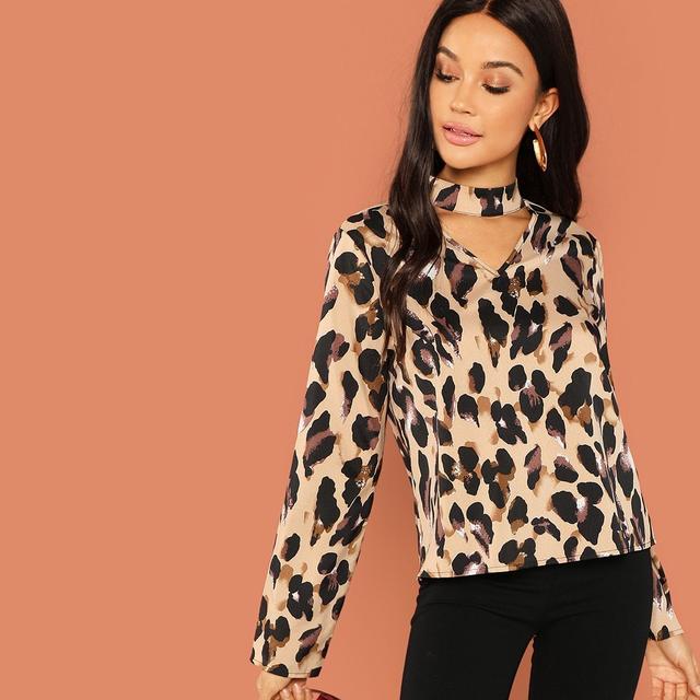 shein blusa animal print