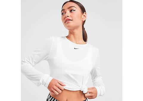 Nike Pro Long Sleeve Training Top - White