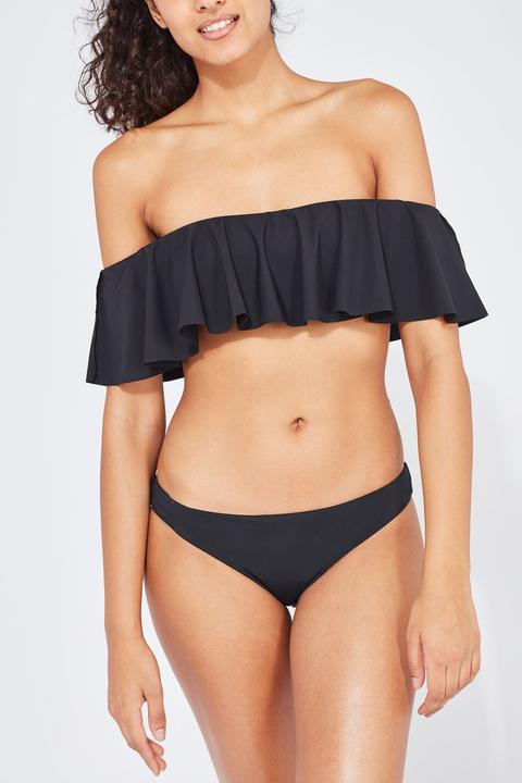 Clean Frill Bardot Bikini Top