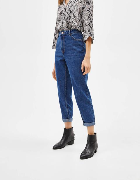 High Waist Mom Jeans from Bershka on 21 Buttons