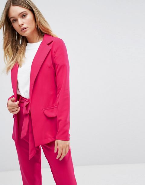 Boohoo - Blazer Premium Sartoriale - Rosa