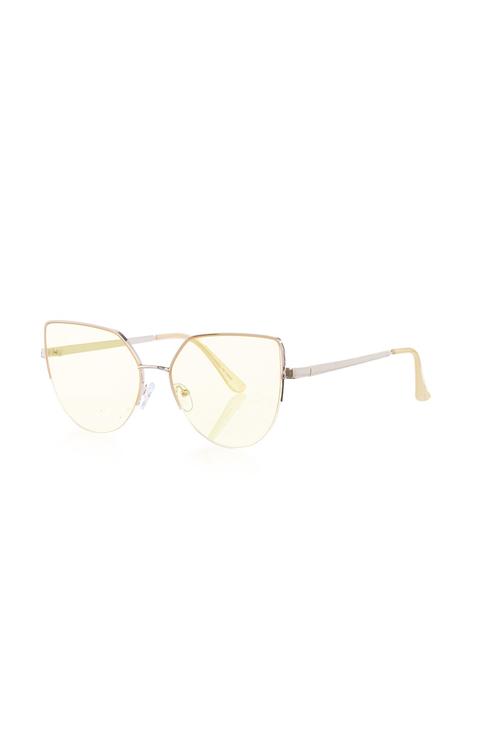 Metal Yellow Mirror Sunglasses