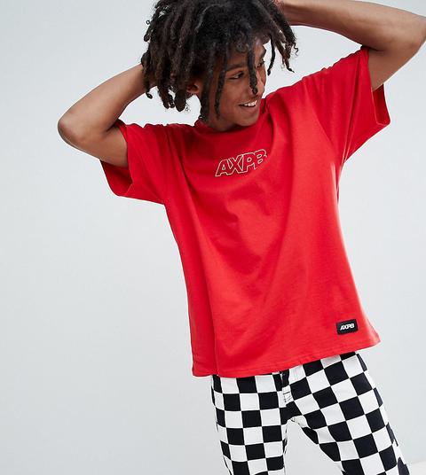 Pull&bear Exclusive Oversize T-shirt In Red With Logo - Red