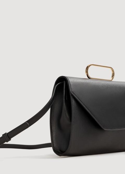 Borsa Tracolla Con Manico Metallico
