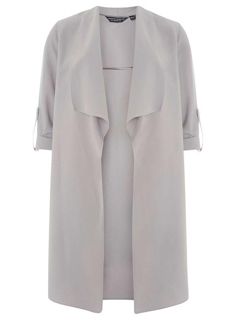 Grey Waterfall Duster Coat