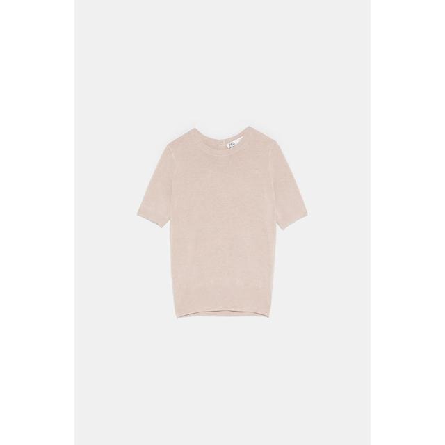 zara short sleeve sweater