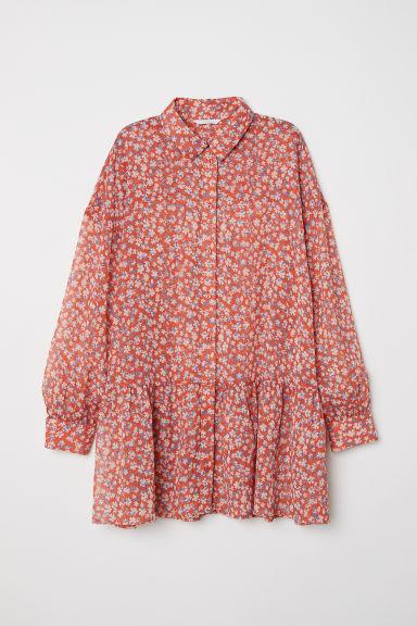 H & M - Camicetta In Chiffon - Arancione