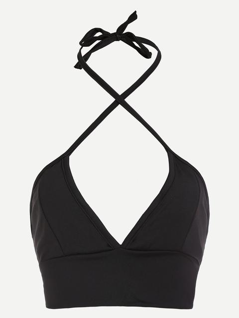 Criss Cross Crop Halter Top