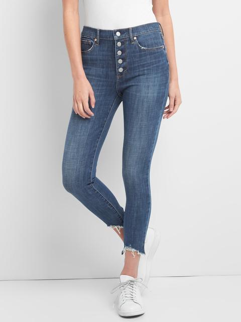 High Rise True Skinny Ankle Jeans 