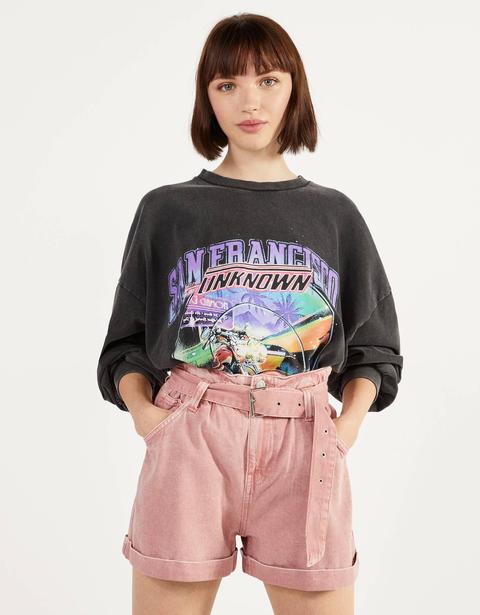 Short Paperbag Avec Une Ceinture