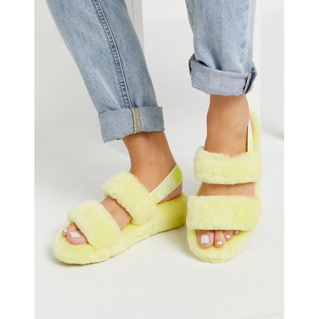 ugg sandals yellow