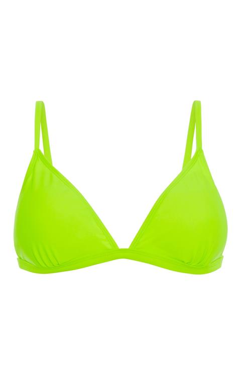 Neon Green Bikini Top
