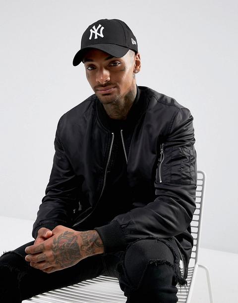 Gorra Negra Ajustable De Mlb 9forty Ny Yankees De New Era-negro