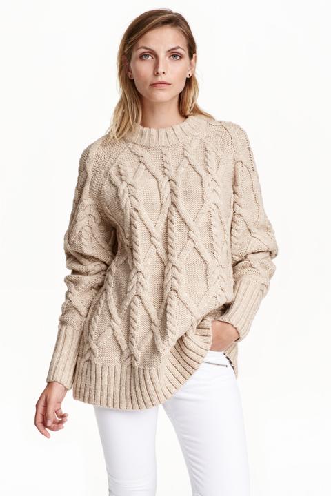 Pullover In Maglia A Trecce