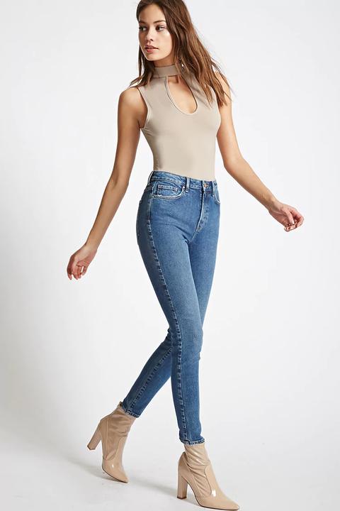 High-waisted Skinny Jeans