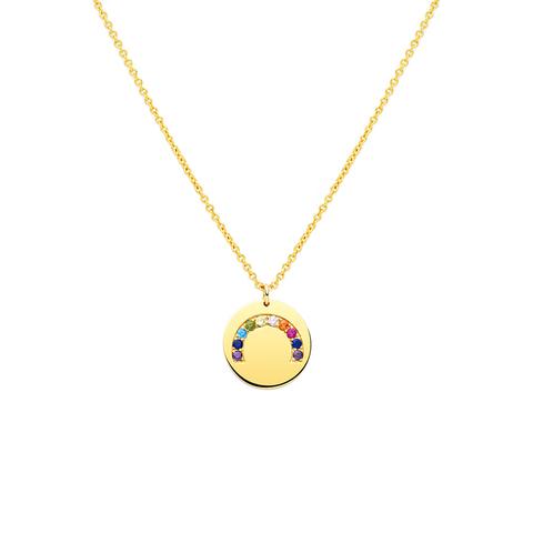 Rainbow Pendant Necklace