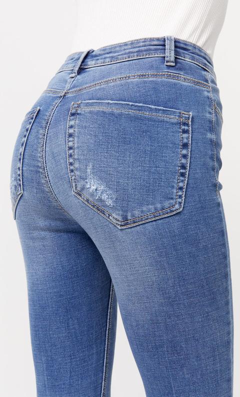 Jeans High Waist Rotos