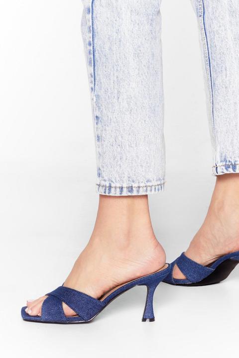Womens Spring In Your Step Kitten Heel Mules