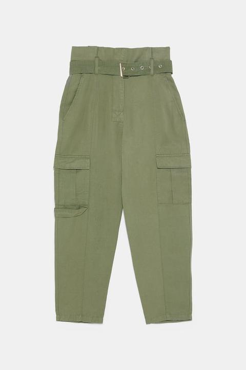 Pantaloni Militari Con Cintura