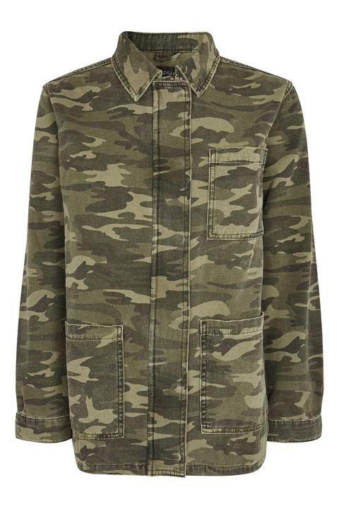 Camouflage Shacket