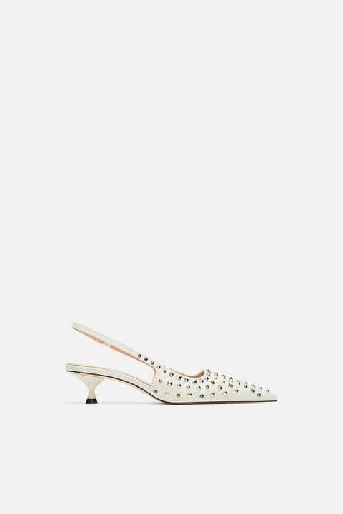 Scarpa Slingback Con Borchie