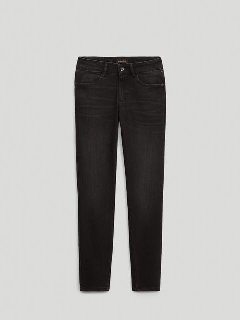 Pantalón Vaquero Negro Mid Rise Skinny Fit