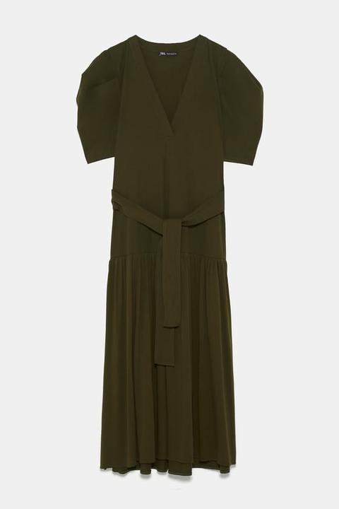 Vestido Manga Volumen