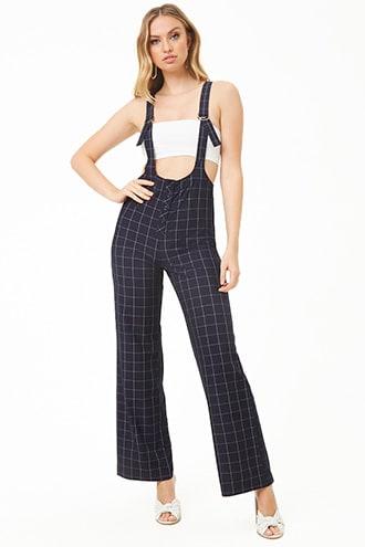 plaid jumpsuit forever 21
