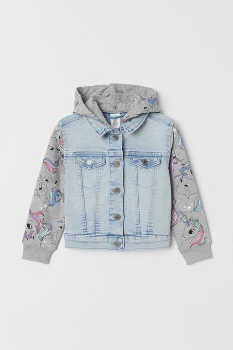 H \u0026 M - Giacca Jeans Con Cappuccio - Blu from H\u0026M on 21 Buttons
