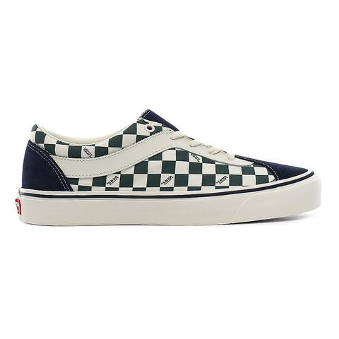 vans checkerboard green