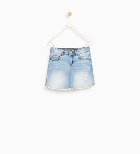 Falda Denim Basica