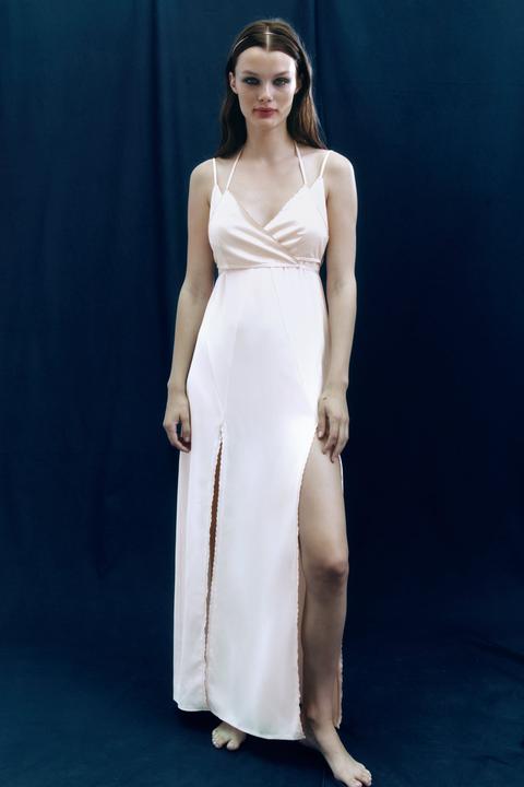 Vestido Lencero Combinado