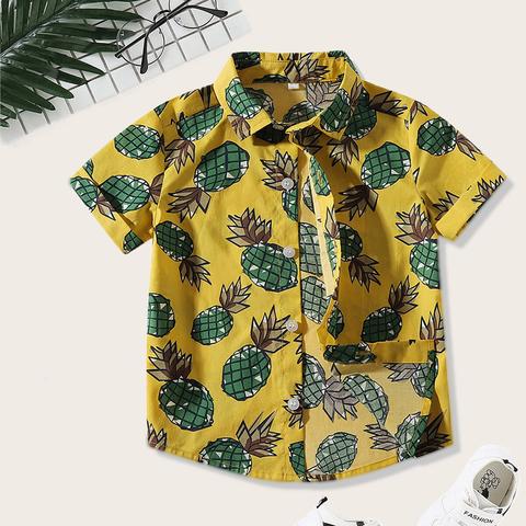 pineapple button down shirt
