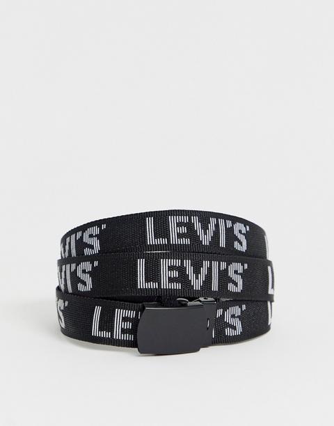 Cinturón De Cincha Con Logo De Levi's-negro