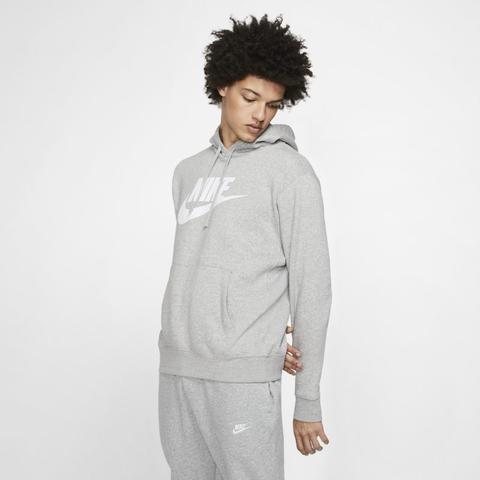 Nike Sportswear Club Fleece Sudadera Con Capucha Con Estampado - Hombre - Gris