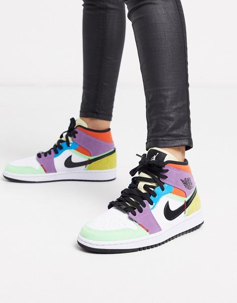 nike colour block trainers