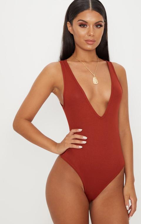 Burnt orange bodysuit Clearance