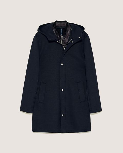 Navy Blue Coat With Removable Interior