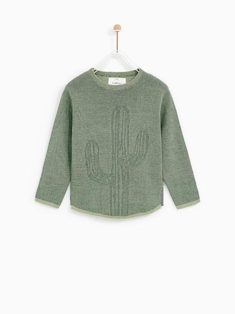 Maglia Jacquard Cactus