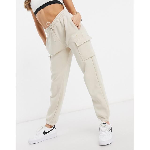 cream nike joggers