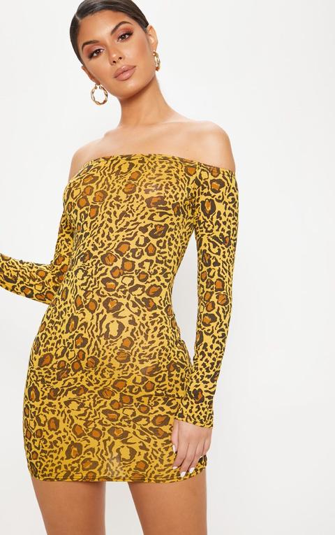 long sleeve bardot bodycon dress